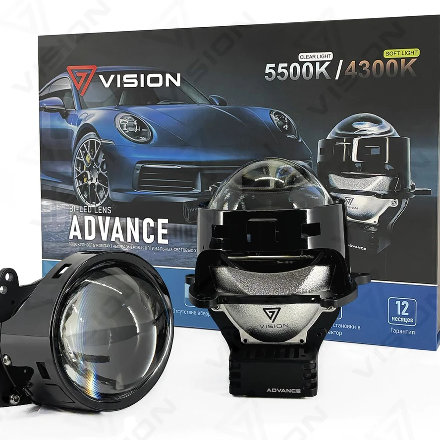 Светодиодные линзы Vision Bi-led Advance Series 4300K Soft